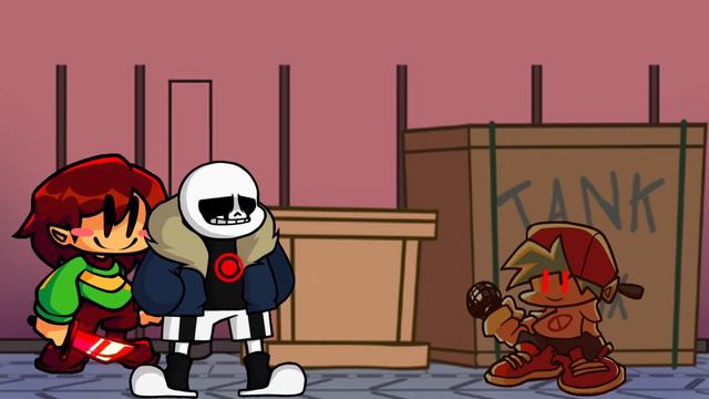 Double Murder (Double Kill Balloon Scary Remix)but KillerSans And Chara Sing It #fnf