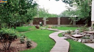 Обустройство участка возле дома. Ландшафтный дизайн небольшого участка.