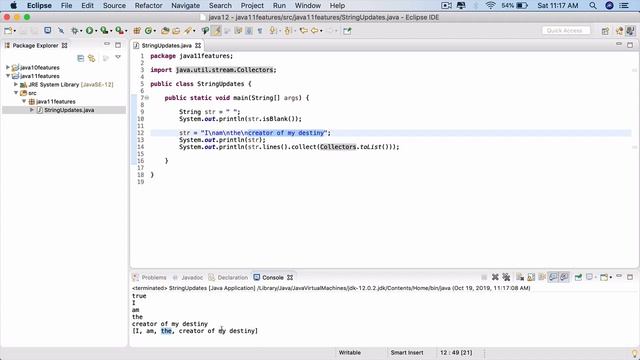 Java 11 Features - Updates to String Class смотреть онлайн