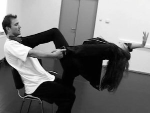 Первый этап. Зара, Антон Сихарулидзе. Тренировка. Лед и пламень. Фрагмент выпуска от 19.09.2010