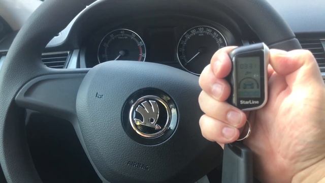 SKODA Rapid автозапуск. Обзор установленной сигнализации StarLine A93 с дистанционным запуском смотреть онлайн