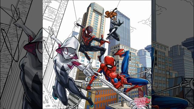 Part 2: MARVEL Heroes New Exclusive Pictures 2021 | Happy Color - Color by Number смотреть онлайн