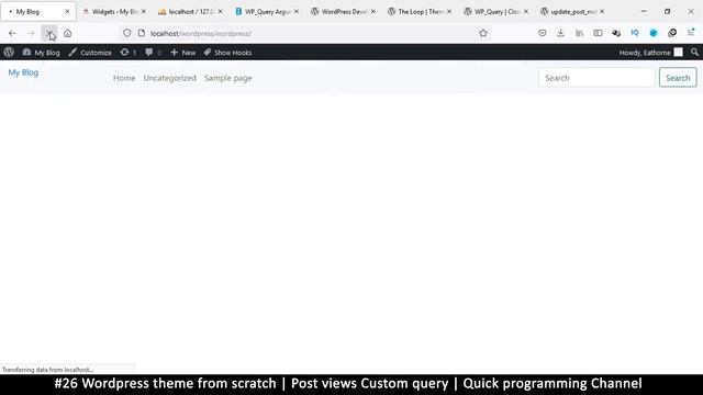 #26 Wordpress theme from scratch | Post views custom query | Quick programming beginner tutorial смотреть онлайн