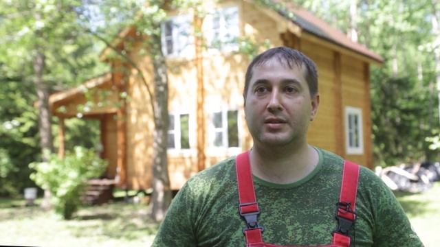 Двухэтажный тёплый дом из двойного бруса. Отзыв о ТопсХаус. смотреть онлайн