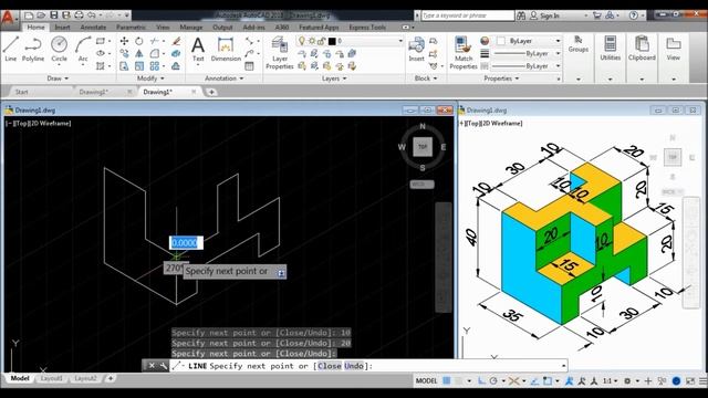 Iso-metric Drawing In AutoCAD for Beginners | Exercise 3 | Basics to Advance смотреть онлайн