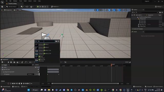 2023- Unreal 5+ : Trigger Niagara Effects and Sounds in Sequence/Virtual Production смотреть онлайн