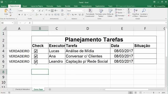 Como Criar uma Caixa de Seleção Interativa ou Checklist no Excel смотреть онлайн