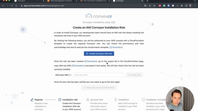 Setup a Conveyor cluster in your AWS account смотреть онлайн