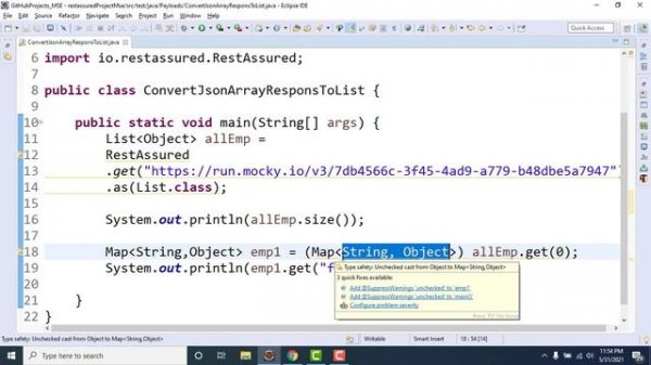 40. Convert JSON Array API Response to Java List to extract values in Rest Assured