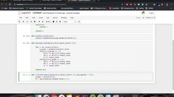 Neural Network Tutorial - Implementing The Perceptron Algorithm In Python