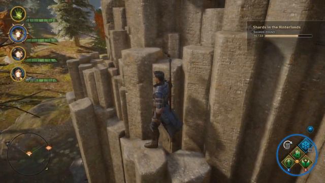 Dragon Age: Inquisition - Shards in the Hinterlands - shard on top of stone pillars смотреть онлайн
