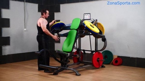 Тренажер Хаммер для жима на плечи ProfiGym ТДХ-0040-DE обзор