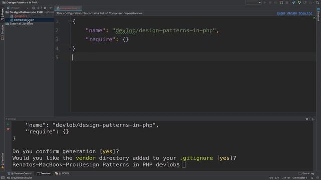 Design Patterns in PHP - Setting up composer смотреть онлайн
