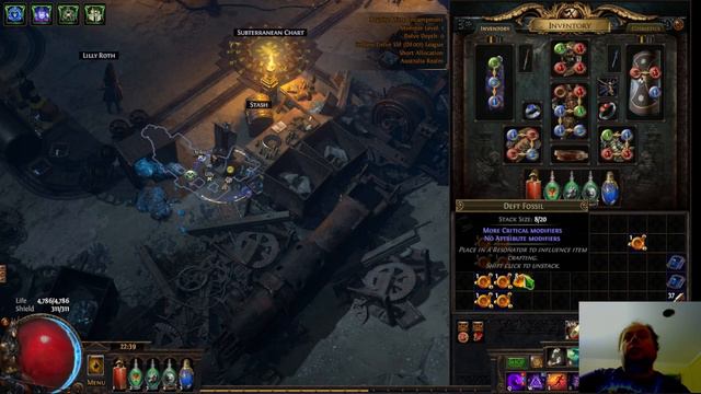 POE 3.16: Budget Crafting: Deft Fossils Crit Multi Jewel Crafting (& Vaaling Them) - Path Of Exile