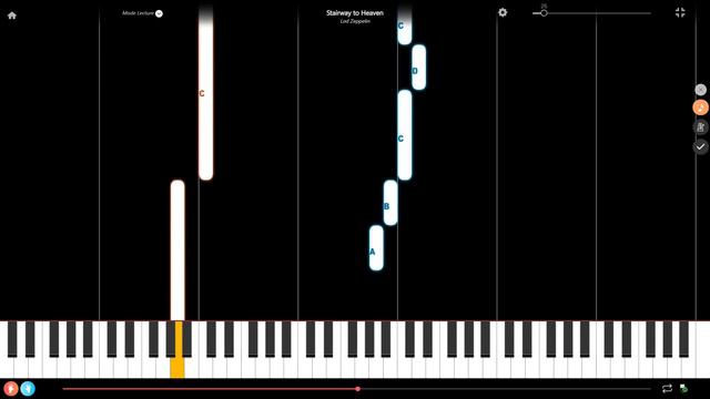 Stairway to Heaven by Led Zeppelin Easy Slow Piano Tutorial смотреть онлайн