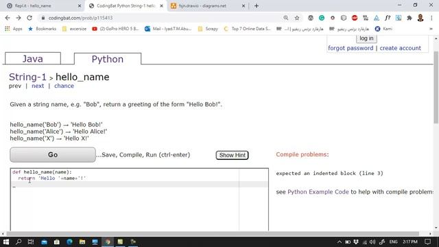 تعلم مع سارة بايثون learn python with Sarah hello _ name string 5 смотреть онлайн