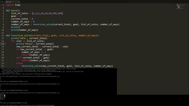 Python Beginner tutorial series using project Euler #31.1 - Coin sums смотреть онлайн