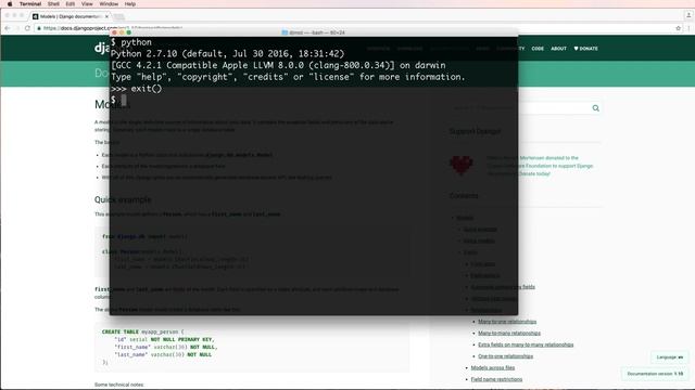 Django Core | A Reference Guide to Core Django Concepts : Start Blank Project смотреть онлайн