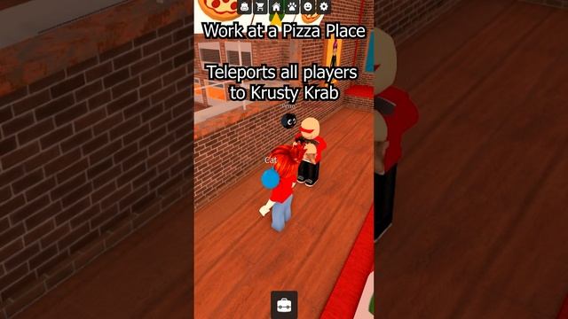 Work at Pizza place script - (teleport all players to Krusty Krab) смотреть онлайн