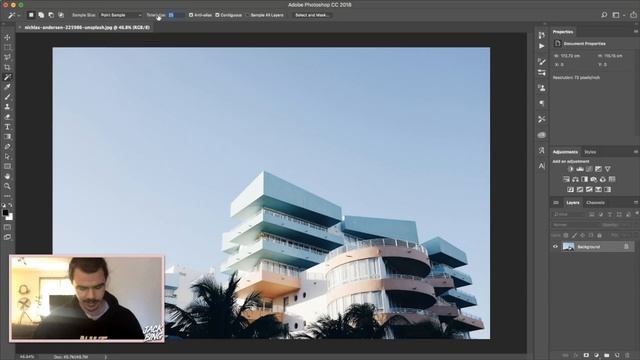MAGIC WAND TUTORIAL | KNOW YOUR TOOLS - PHOTOSHOP BASICS 2019 | ERASE ANYTHING смотреть онлайн