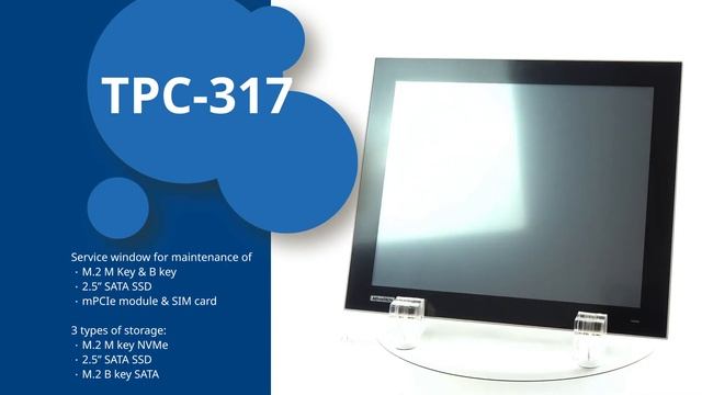17” SXGA Industrial HMI: TPC-317, Advantech (EN) смотреть онлайн
