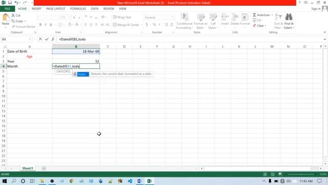 How to Calculate your age by excel смотреть онлайн