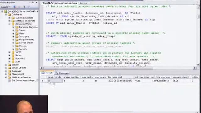 SQL Server 2005 Missing Indexes смотреть онлайн