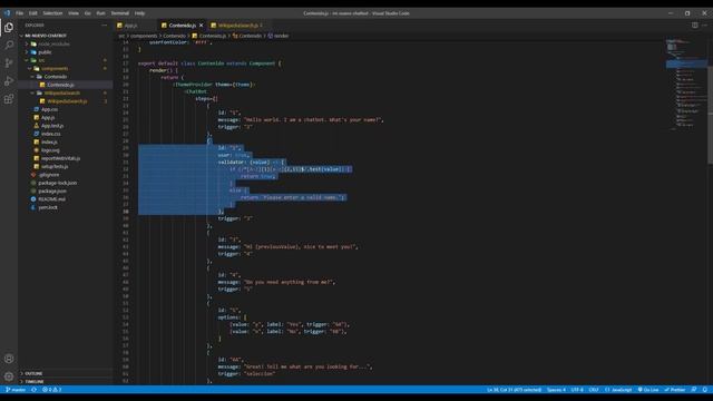 Creación de Chatbot con React Simple Chatbot смотреть онлайн