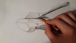Танк как нарисовать поэтапно