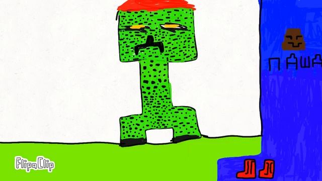 Крипер в Красной шапочке анимация! смотреть онлайн