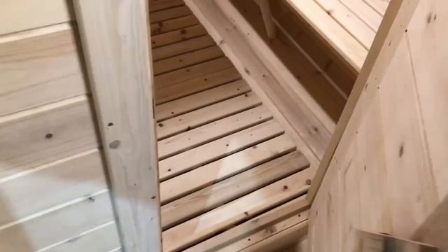 Обзор бани квадро 6х2.15м с душем и водонагревателем от bani-bochki.com смотреть онлайн