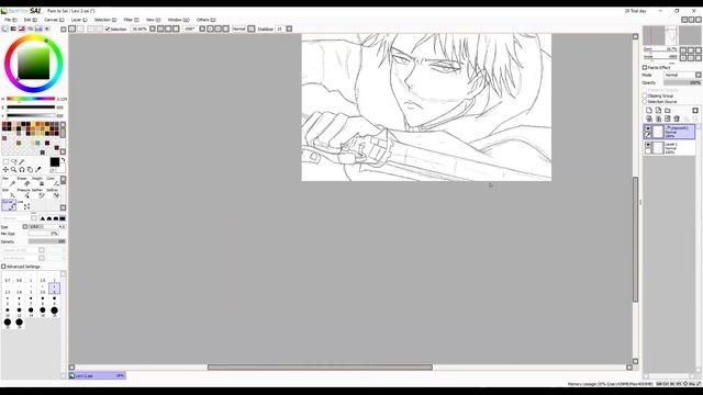 DRAWING LEVI ACKERMAN (ATTACK ON TITAN) | B.W DRAWINGS #2 | смотреть онлайн
