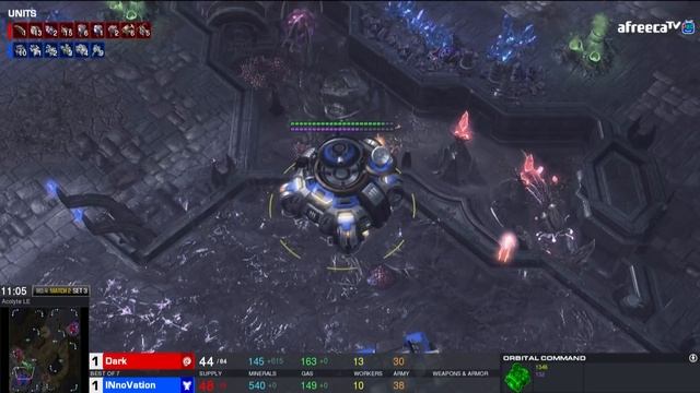 [2017 GSL Season 3]Code S Ro.4 Day2 Match1 INnoVation Vs Dark