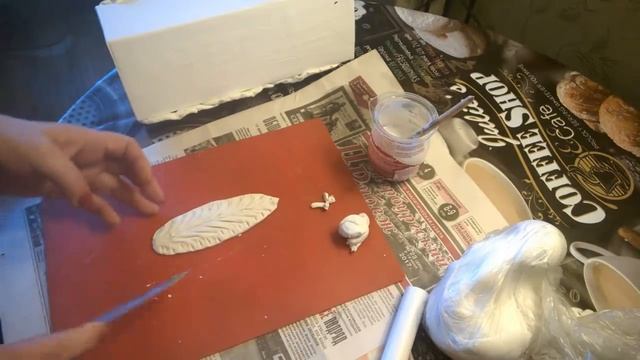"старинная" ваза из коробки и шпаклевки. смотреть онлайн