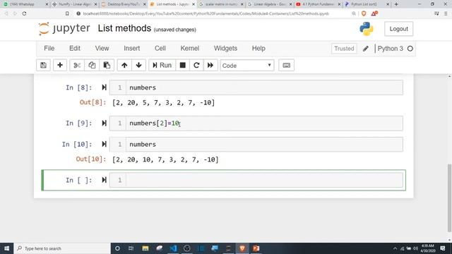 4.2 Python Fundamentals. List methods(part 1) смотреть онлайн