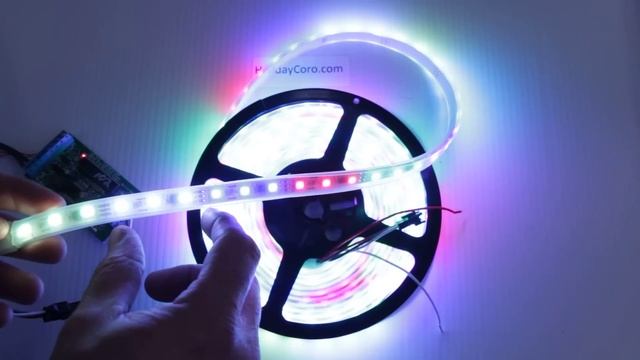 Smart / Pixel LED RGB Strip 60 LEDs/m 20 Pixels/m (16ft-6in/5 meter Roll) - 12v / 2811 / 72w смотреть онлайн