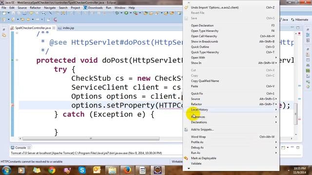 Call Check Spell Web Service with Java смотреть онлайн
