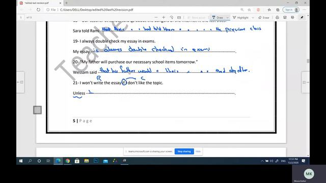 Teacher Mousa Karkar Last revision answers смотреть онлайн