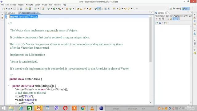 5 Vector Lecture Demo in Java смотреть онлайн