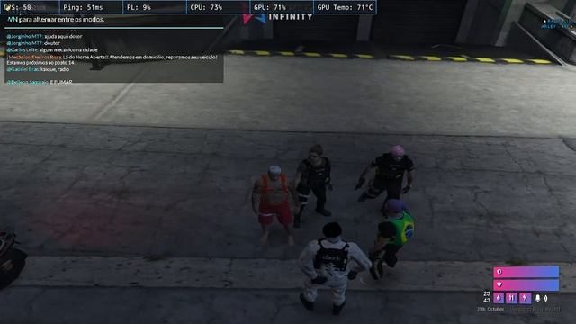 FiveM BRASIL Infinity Roleplay WHITELIST ANTI HACK +100 FPS discord gg INFINITY SAO PAU смотреть онлайн