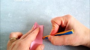 Как сделать Цветок Сакуры из цветной бумаги. Простые поделки