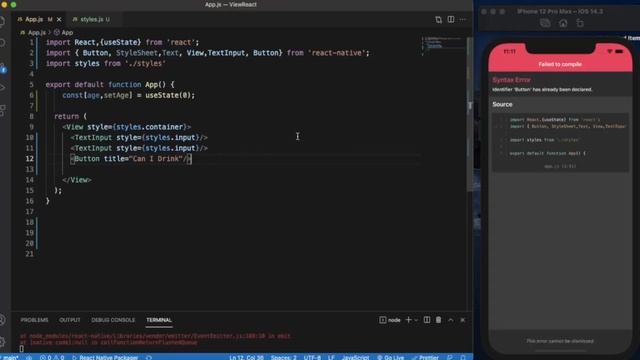 React Native Tutorial - React Native Alert смотреть онлайн