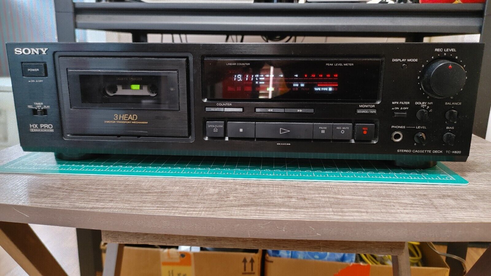 Кассетная дека Sony TC-K620 с 3 головками Dolby B-C - ЯПОНИЯ-1990-год смотреть онлайн