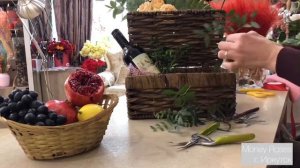 Как сделать корзину с фруктами? Мастер-класс/флористика