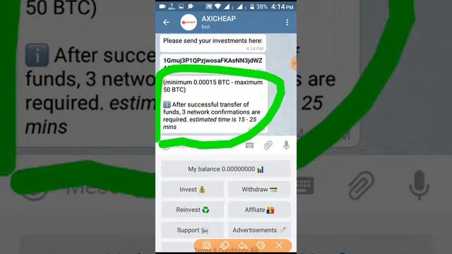 Investment New Telegram Bot নতুন ইনভেস্টমেন্ট টেলিগ্রাম বোর্ড যারা ডিপোজিট করে ইনকাম করতে চান তাদের смотреть онлайн