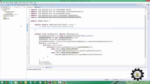 Hướng dẫn đọc ghi dữ liệu từ Excel cơ bản - Java смотреть онлайн