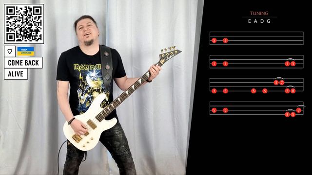 Straight Up by Paula Abdul | Bass Cover with Tab смотреть онлайн