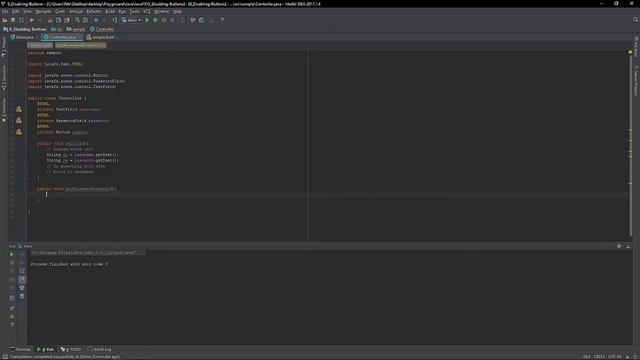 JavaFX: Disabling buttons until user input смотреть онлайн