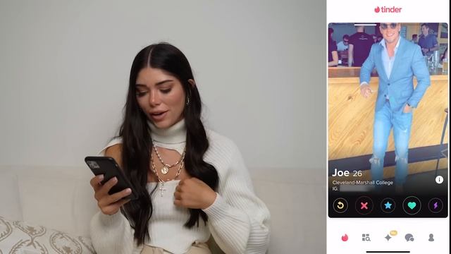 Women React To Dating Profiles & Swipe In Real Time смотреть онлайн