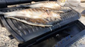 Тестируем двусторонний гриль Tefal OptiGrill plus, ГОТОВИМ РЫБКУ.